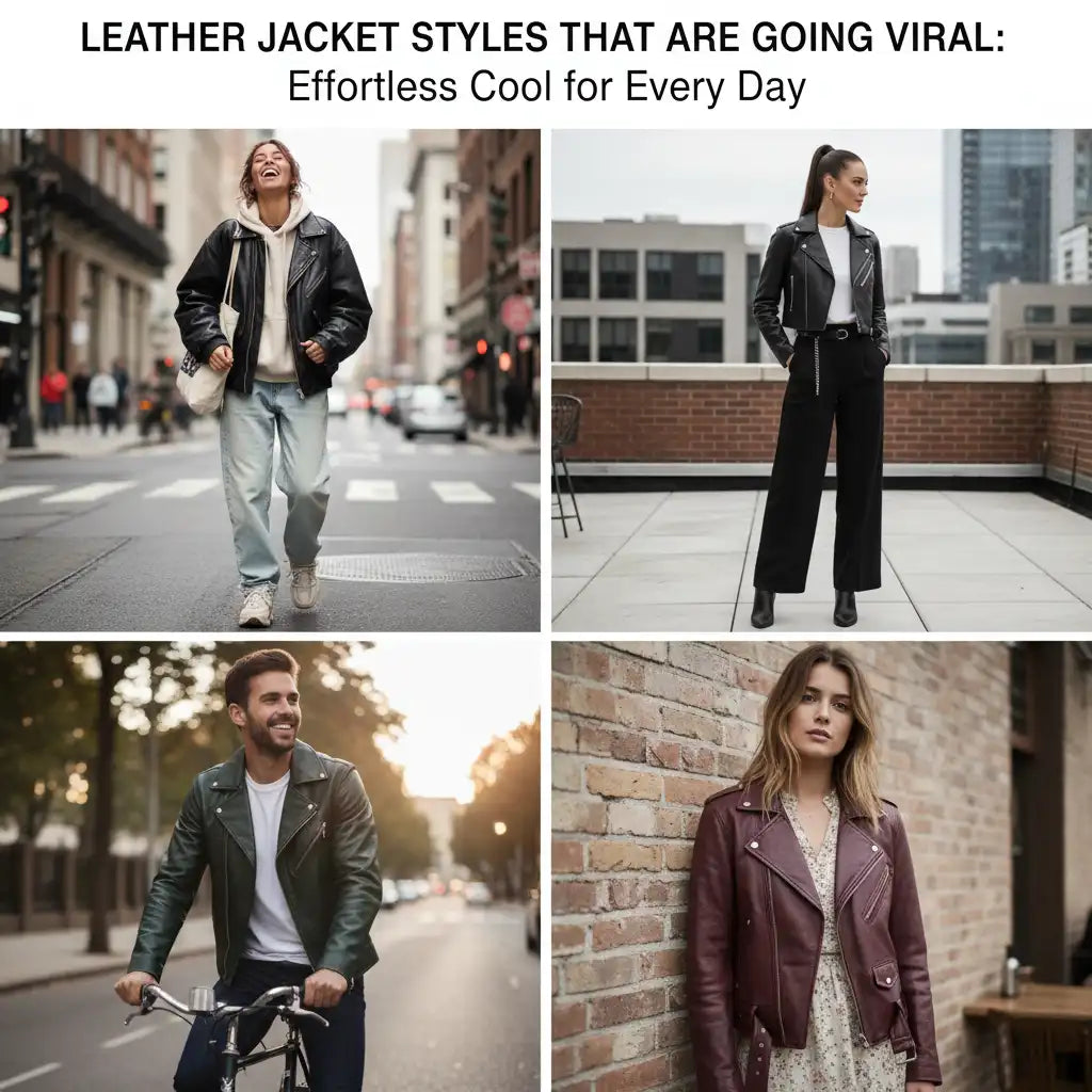 Latest Leather Jacket Styles That Are Going Viral