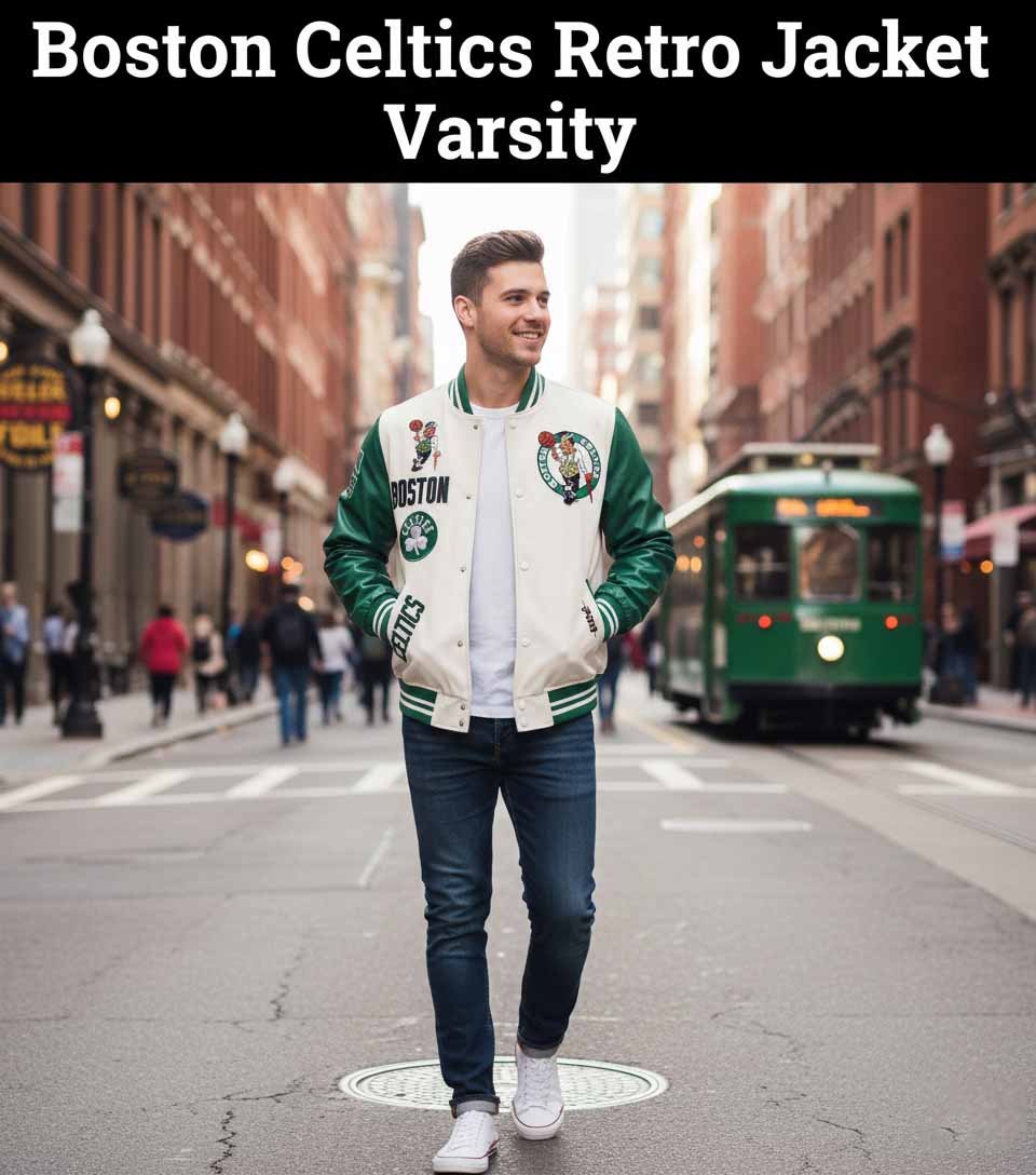 Boston Celtics Retro Jacket Varsity - MovieStarJacket