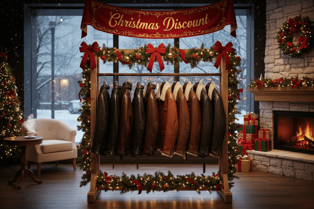 Christmas Discount Shop: Festive Mens Leather Jackets for the Holiday Season - MovieStarJacket