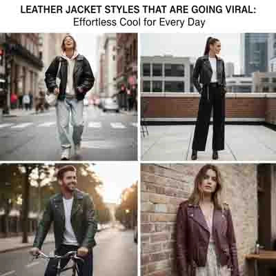 Latest Leather Jacket Styles That Are Going Viral