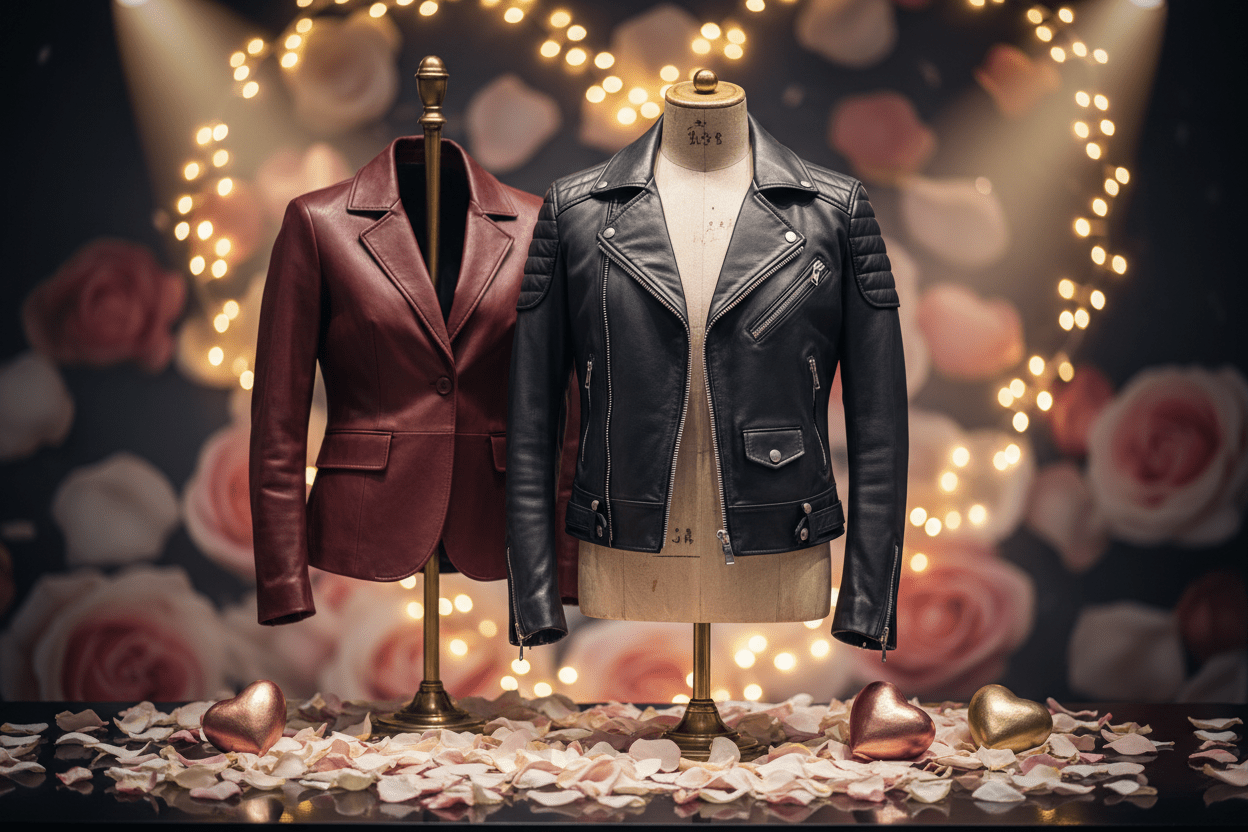 Steal the Spotlight This Valentine's Day with Stunning Leather Jackets - MovieStarJacket