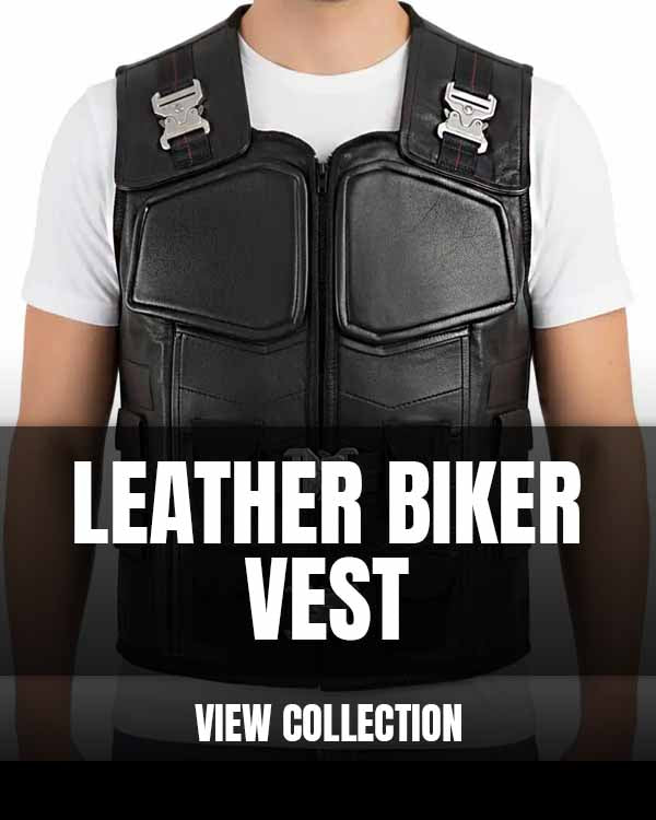 Leather Biker Vest