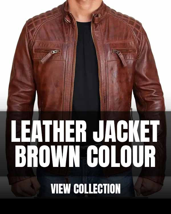 Leather Jacket Brown Colour