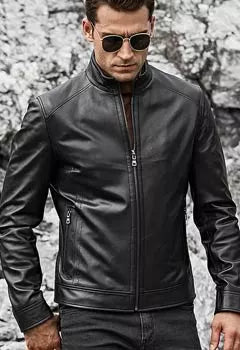 Black Leather Moto Jacket