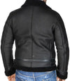 Mens Sheepskin Flight Bomber B6 Flying Jacket