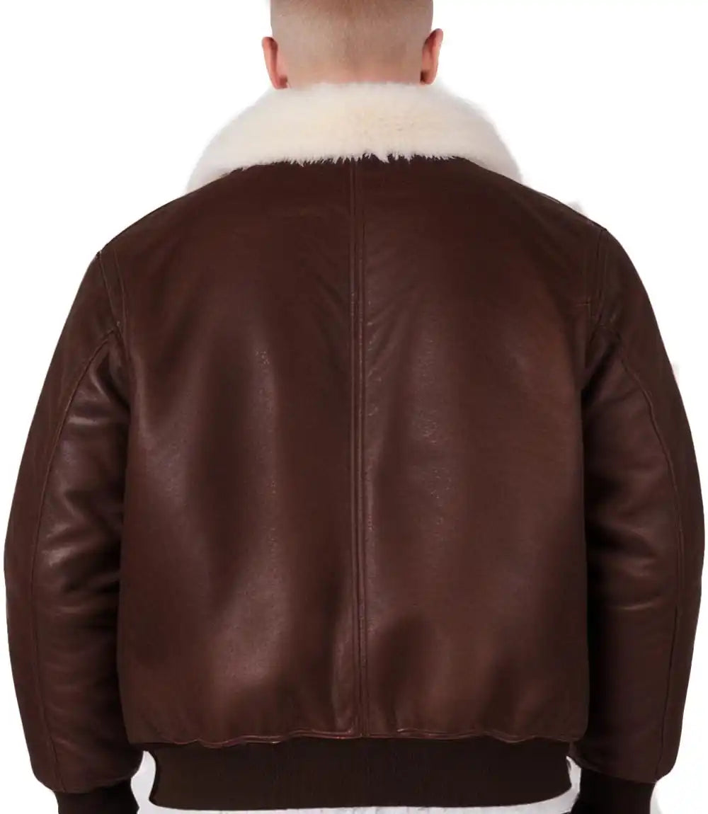 Sherpa Aviator Jacket Leather