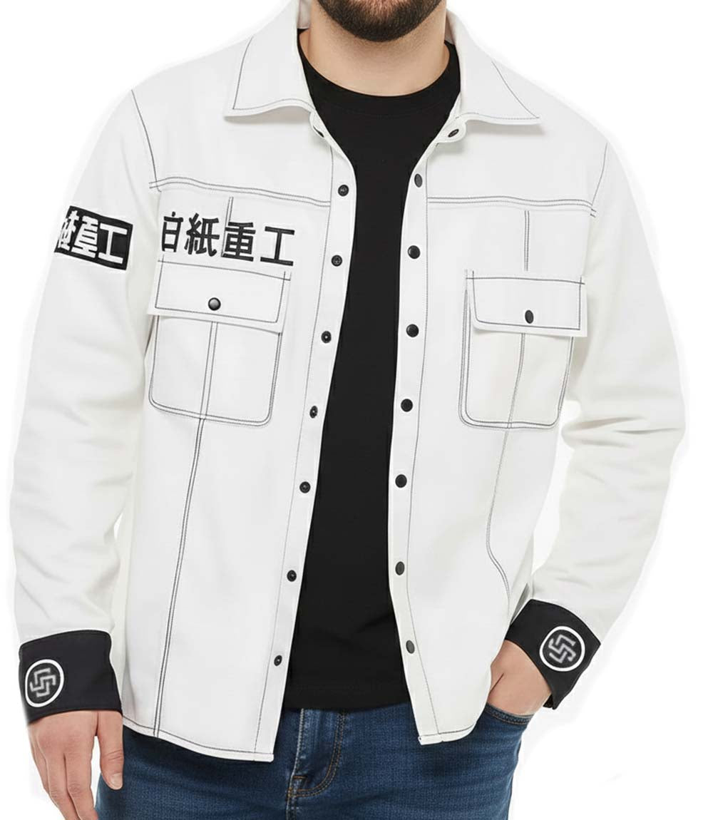 Ben ZZZ Street Cred White Cotton Jacket