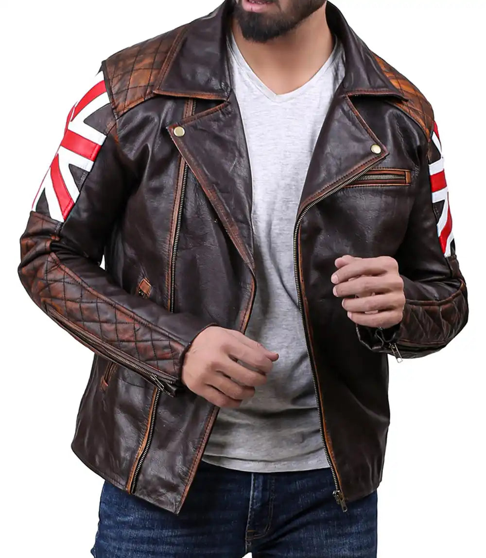 Retro Motorcycle Jacket Skull

