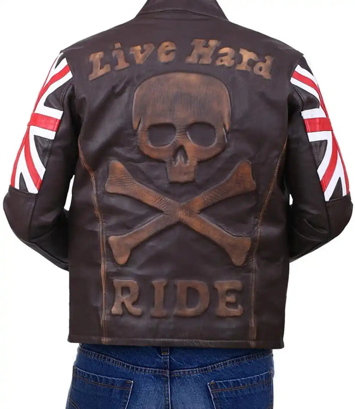 Distressed Leather Jacket