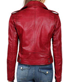 Dark Red Leather Jacket

