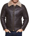 B3 Shearling Bomber Jacket Leather

