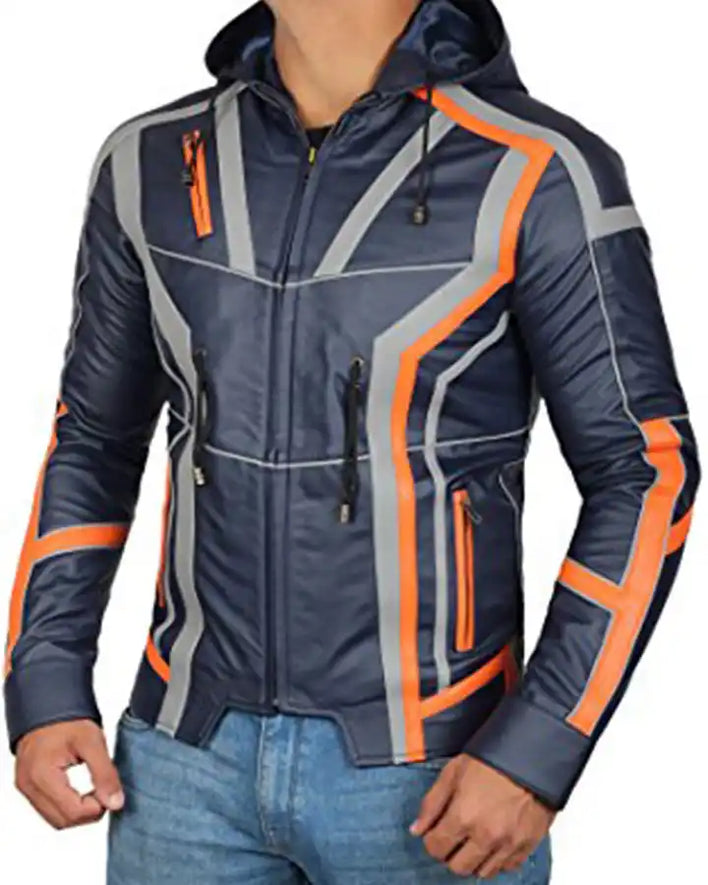Infinity War Tony Stark Blue Jacket