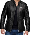 Black Leather Moto Jacket

