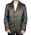 Distressed Leather Coat

