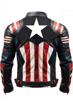 American Flag Jacket Leather Biker