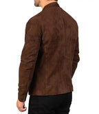 Brown Genuine Jacket Modern