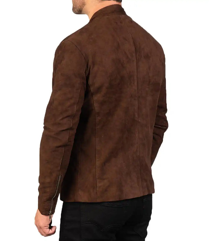 Brown Genuine Jacket Modern