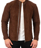 Mens Suede Moto Jacket

