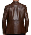 Mens Lambskin Coat Brown
