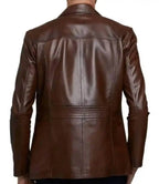Mens Lambskin Coat Brown

