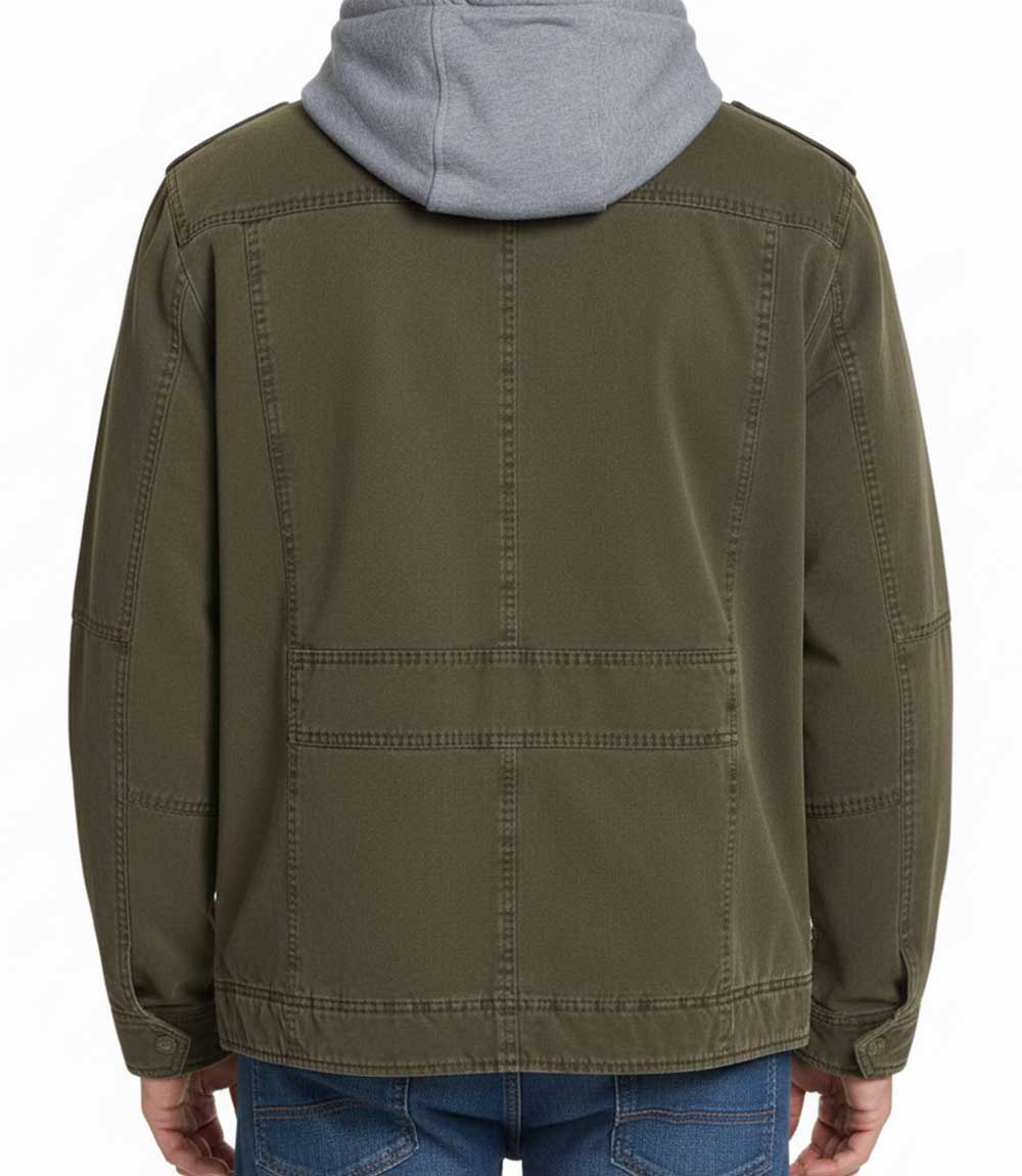 NYC M-65 Style Olive Green Military Jacket