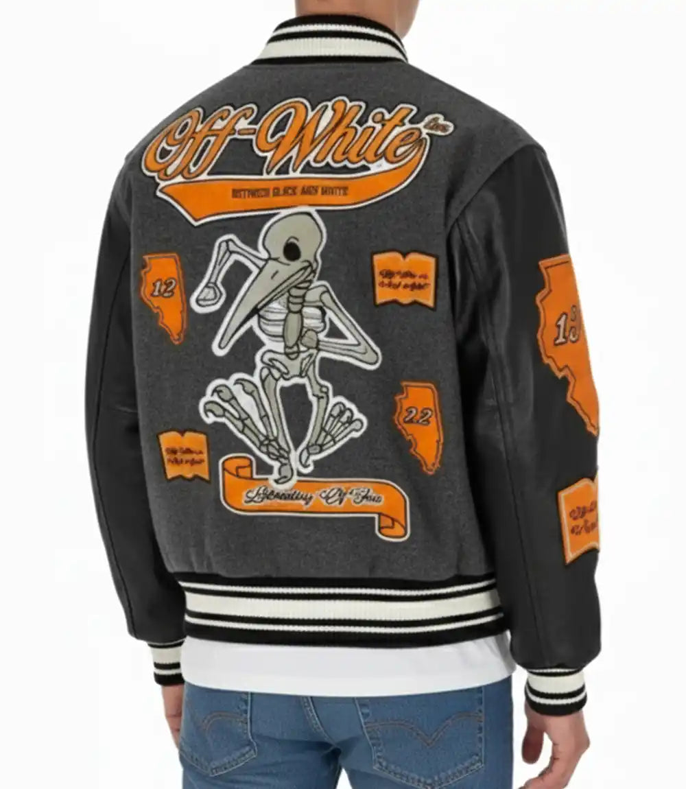 Off White Bomber Varsity Jacket