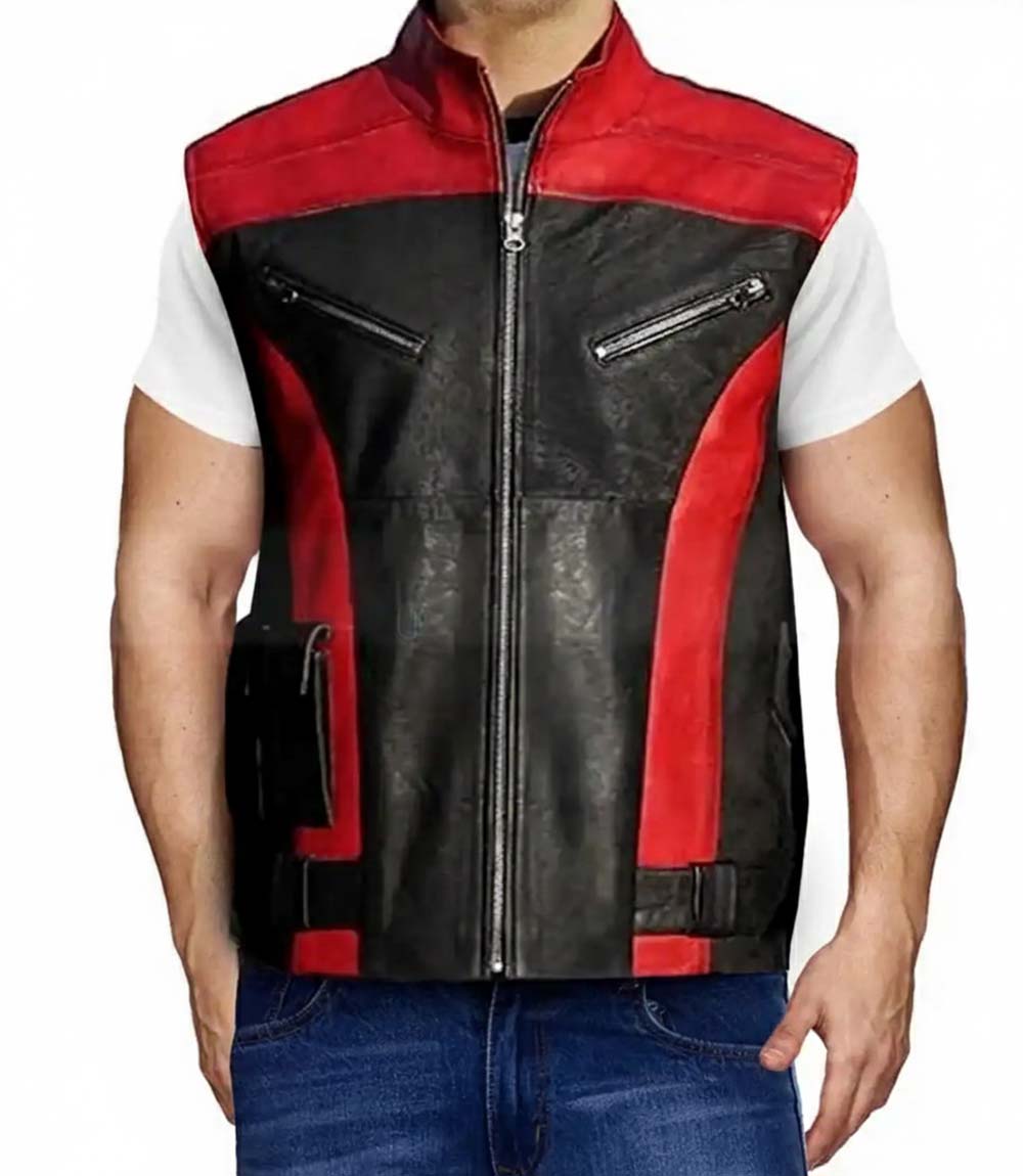 Red One Dwayne Johnson Leather Vest