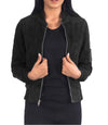 Suede Bomber Jacket Womens 