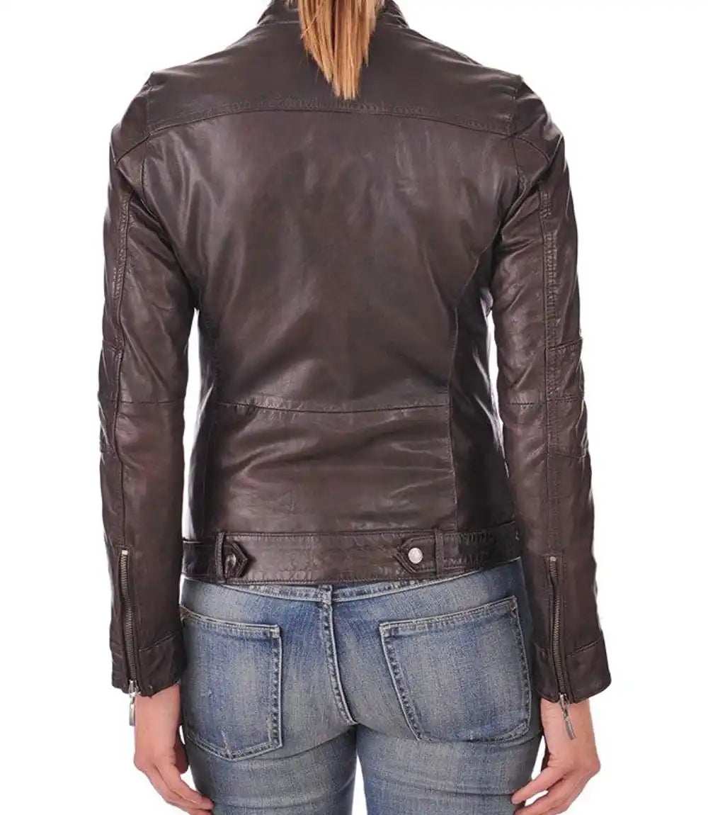 Dark Brown Leather Jacket

