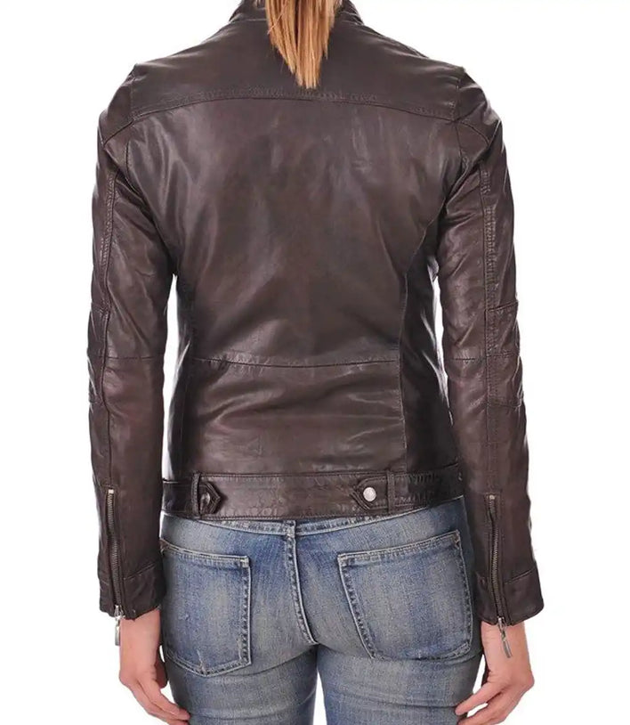 Dark Brown Leather Jacket

