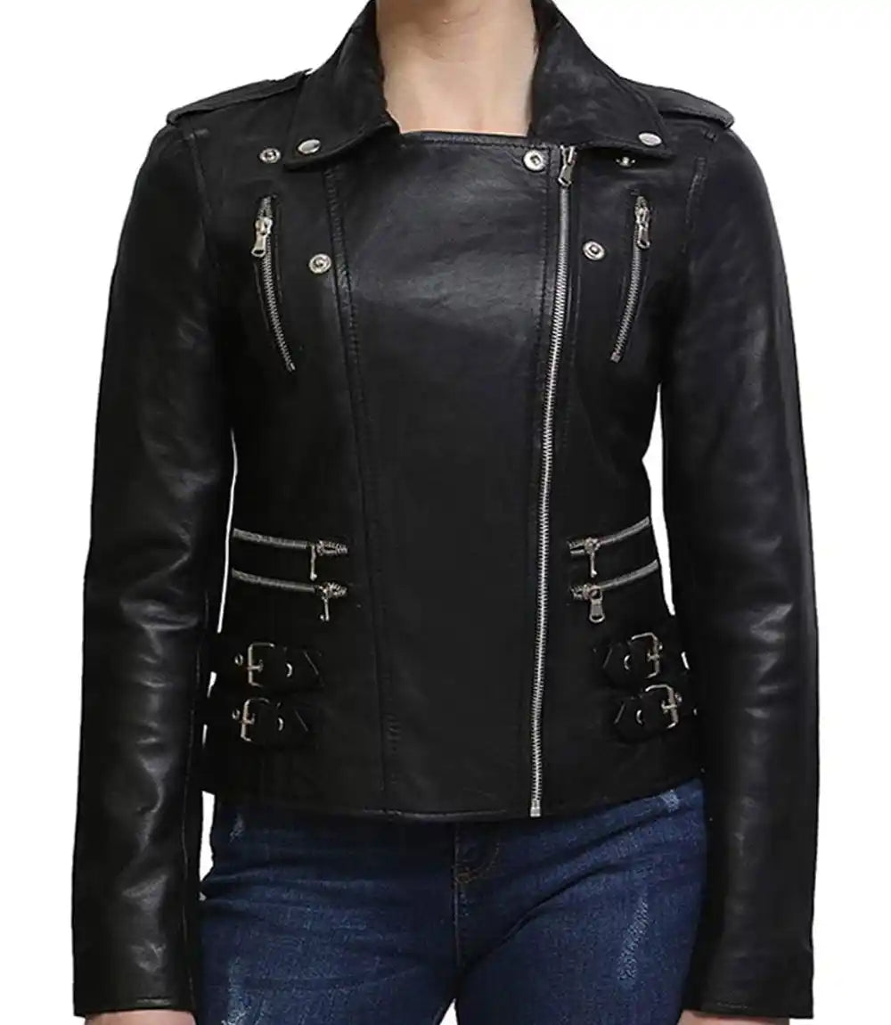 Black Leather Jacket Women