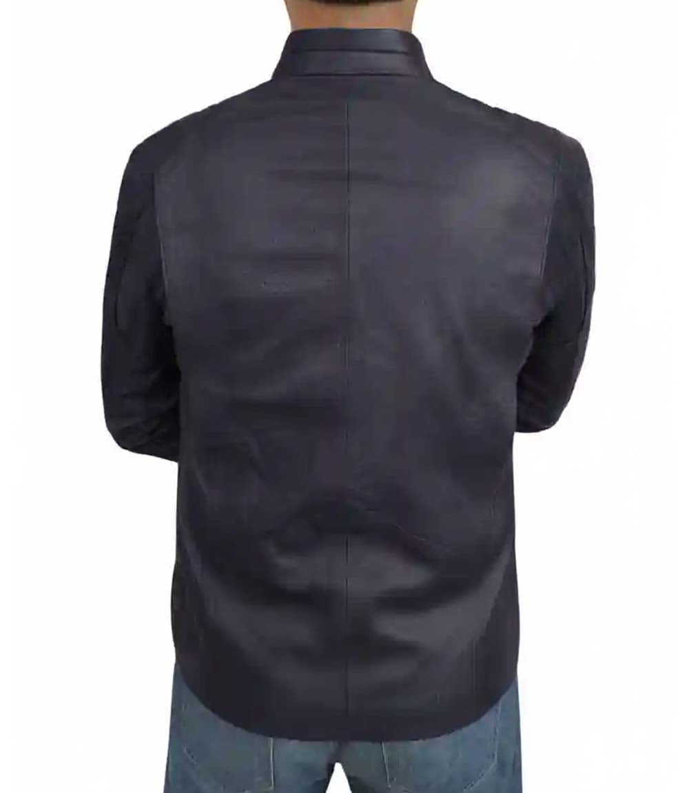 Smallville Black Superman Leather Jacket