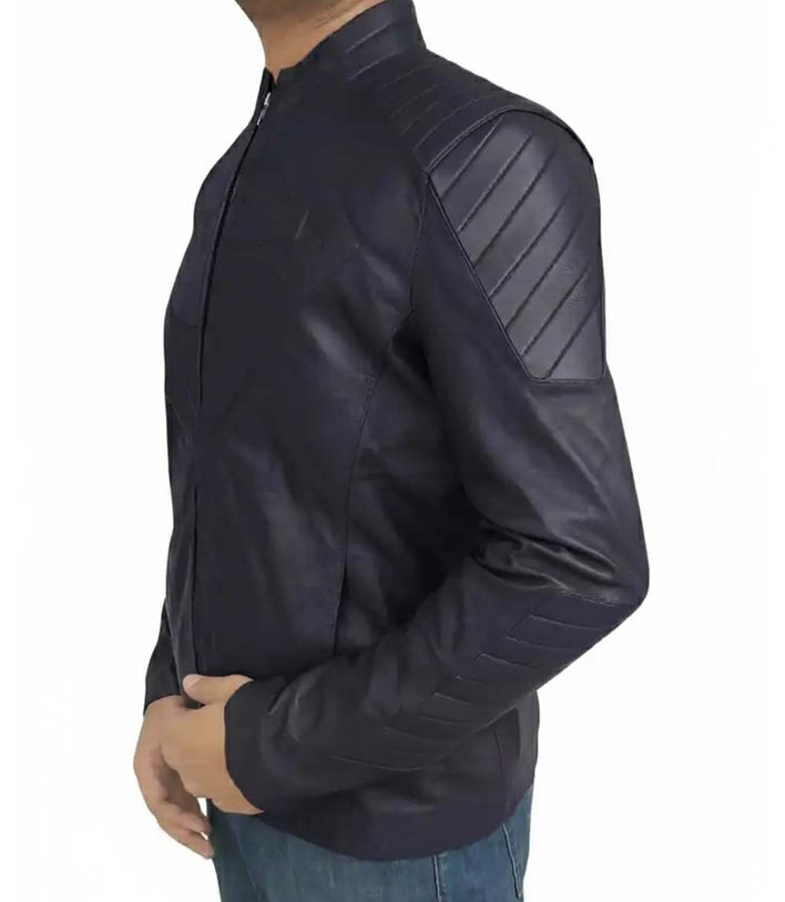 Smallville Black Superman Leather Jacket