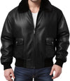 Flight Bomber Leather Jacket

