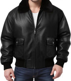 Flight Bomber Leather Jacket

