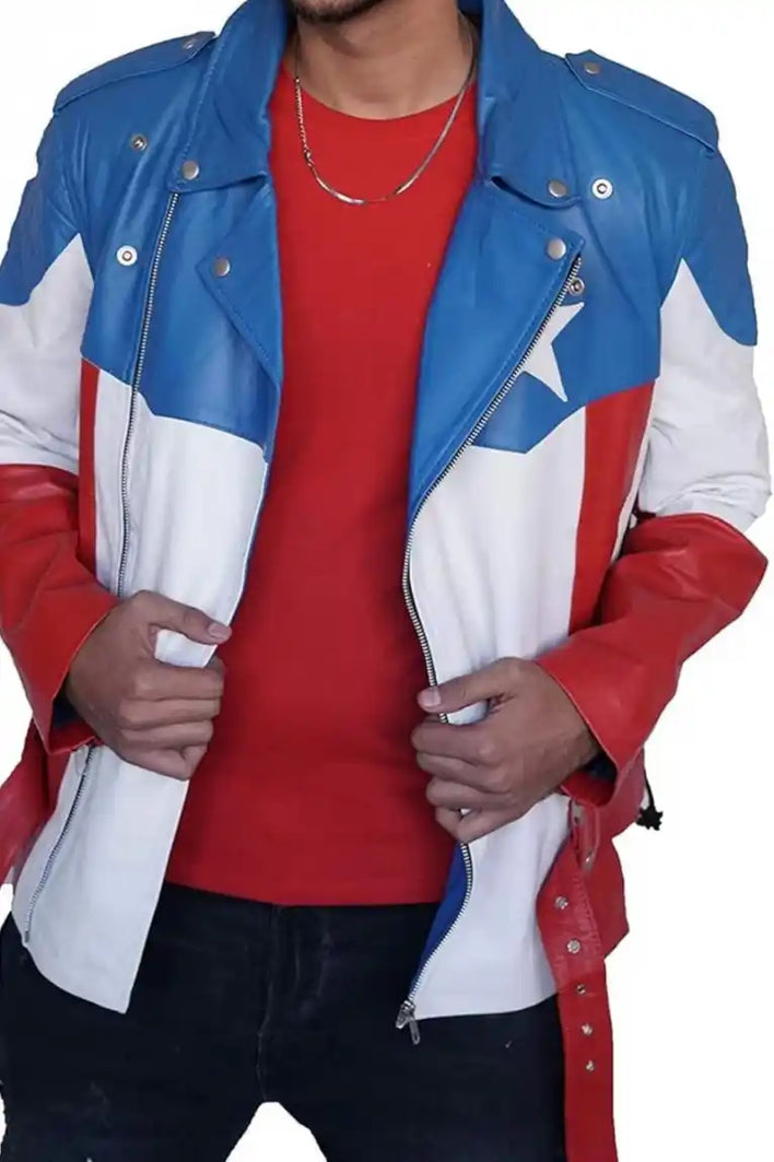 Mens Motorcycle Leather Jacket

