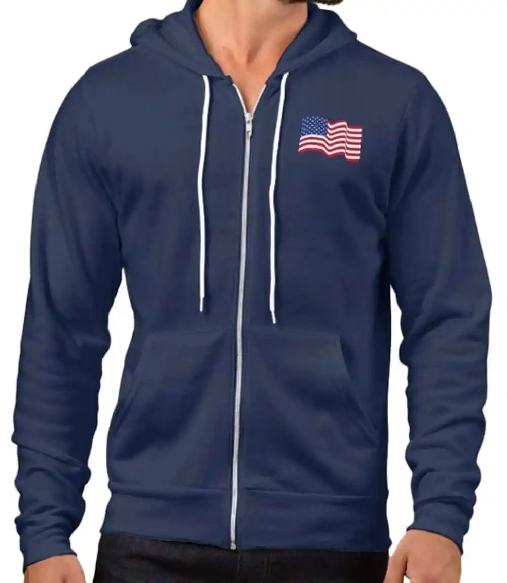 American Flag Zip Up Hoodie USA Flag for Sale


