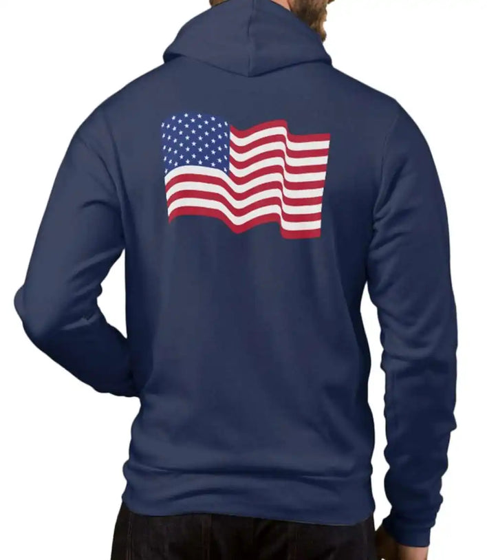 American Flag USA Zip Up Hoodie
