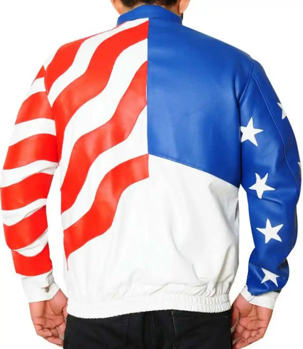 USA Flag Leather Jacket