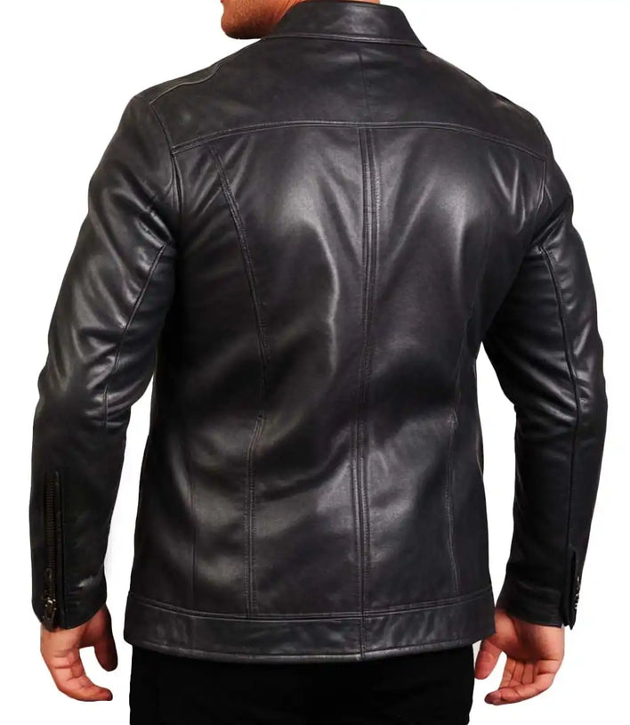 Black Lambskin Leather Jacket