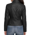 Casual Leather Jacket Black