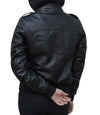Women Bomber Jacket With Detachable Hood

