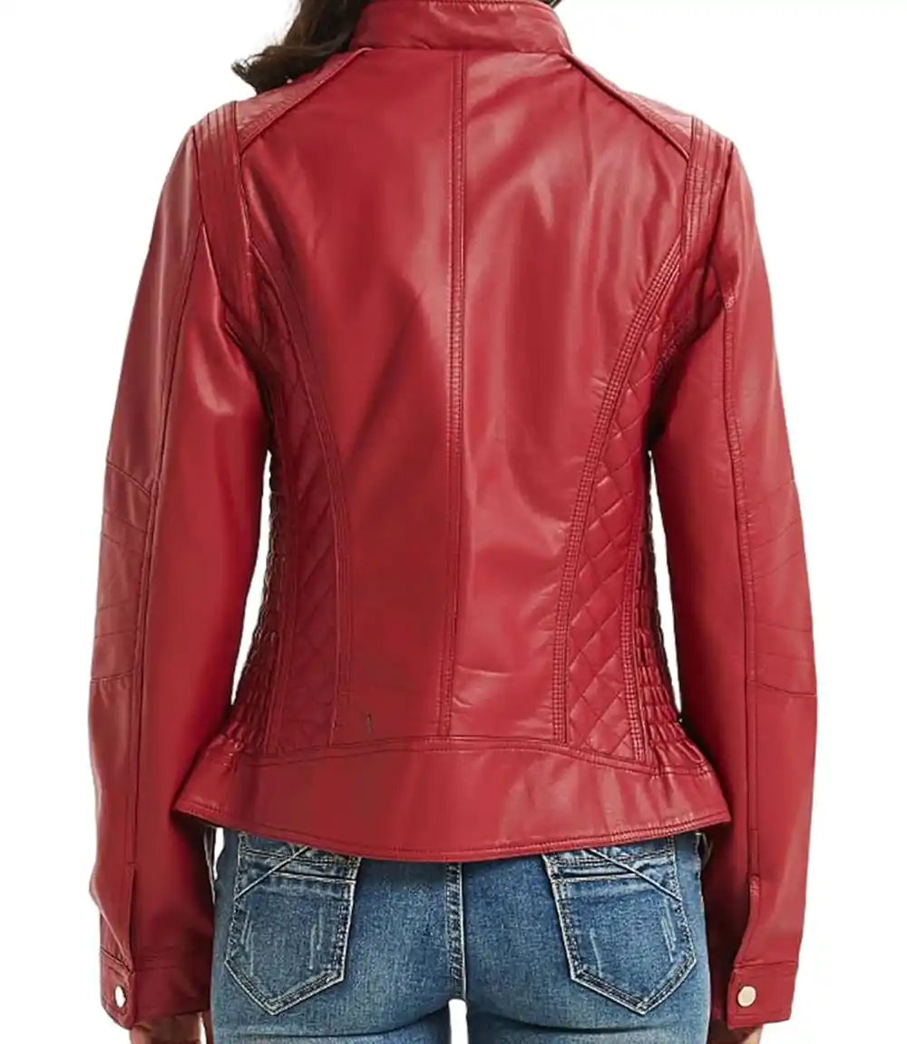 Leather Biker Jacket Women