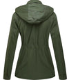 Green Cotton Jacket With Hood