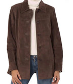 Women Suede Leather Jacket