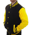 Black and Yellow Letterman Jacket

