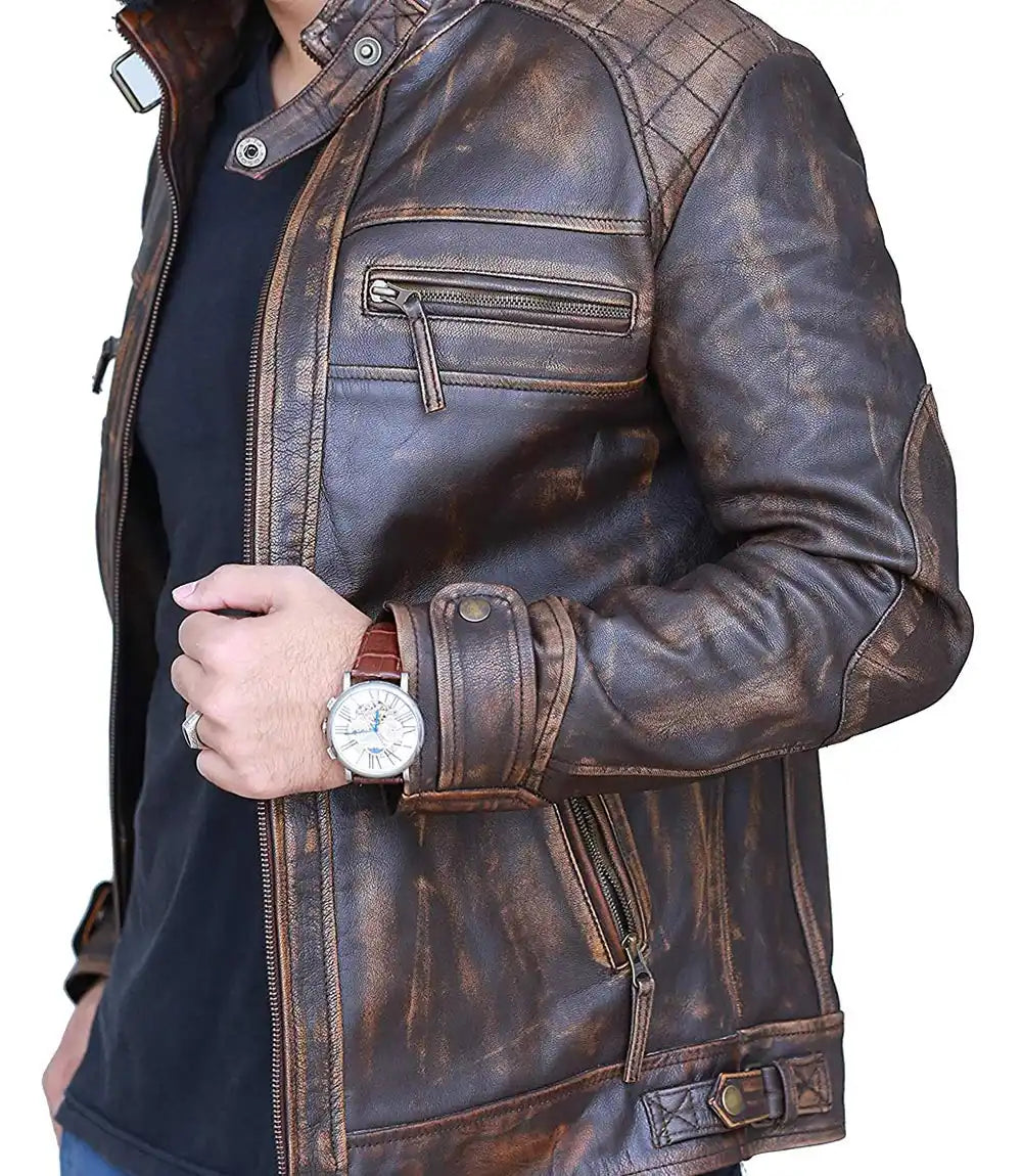 Quilted Moto Jacket

