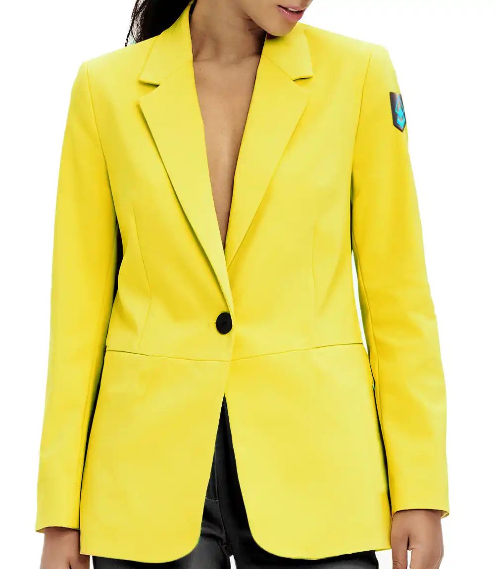 Fortnite Yellow Leather Jacket - MovieStarJacket
