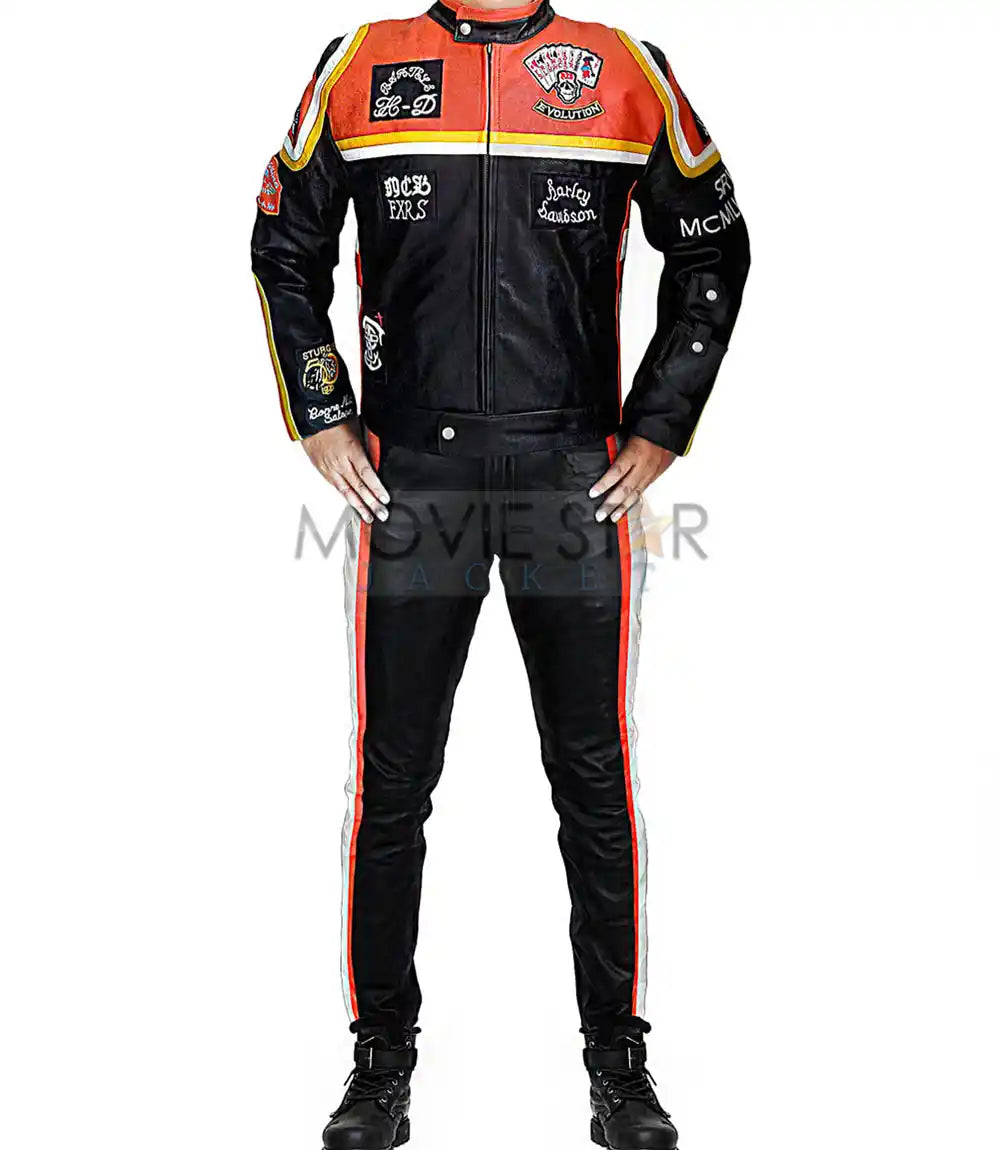 harley davidson and the marlboro man leather suit