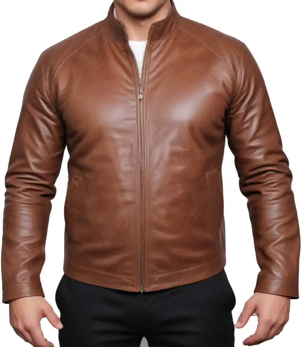 Tom Cruise Leather Jacket Brown

